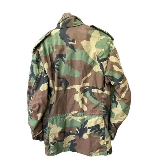 Camo Military lined jacket. Men’s size S . - Picture 2 of 8